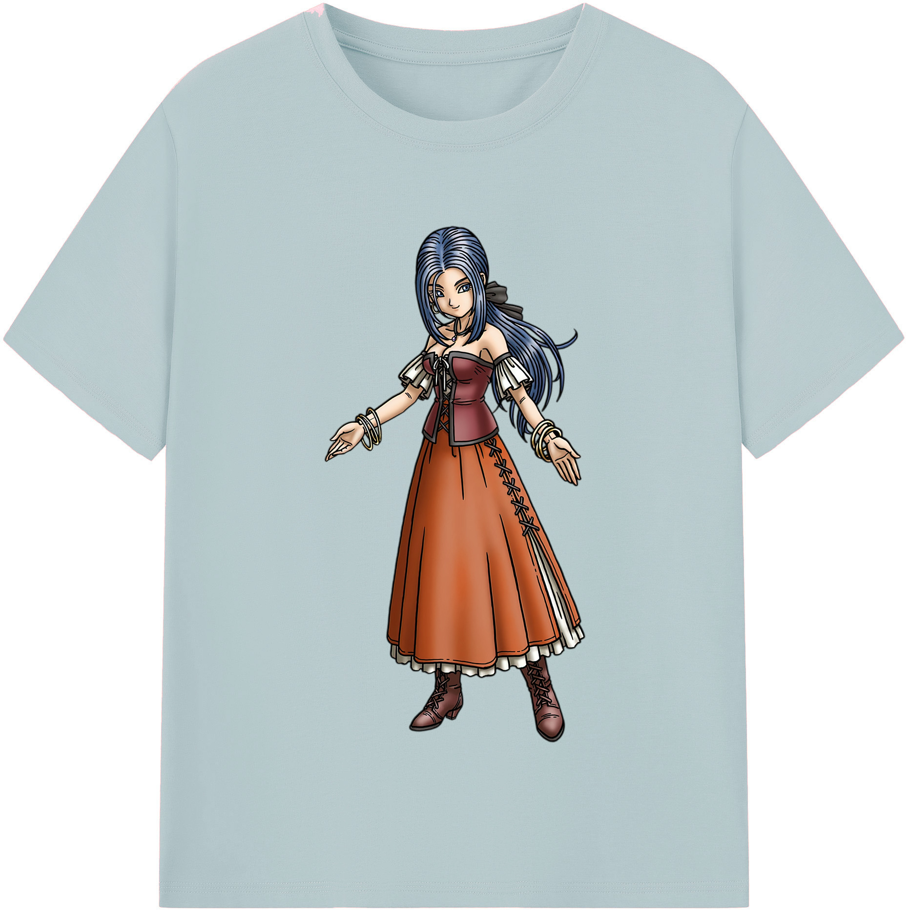 （画像用） ドラゴンクエスト Doragon Kuesuto Dragon Quest 綿100％半袖Tシャツ（フロントプリント）